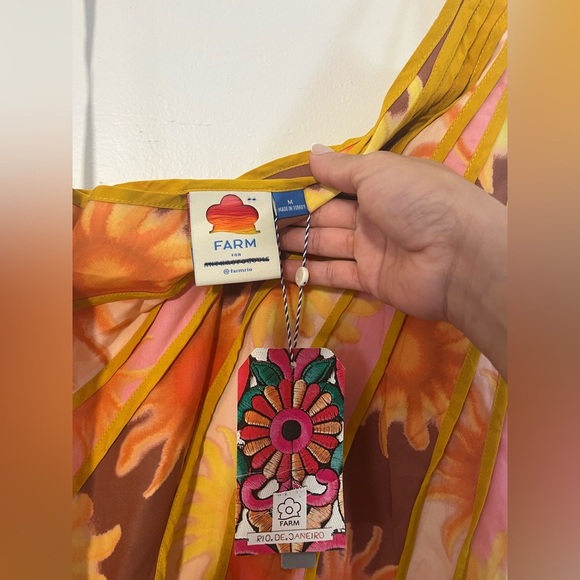 Farm Rio x Anthropologie One-Shoulder Seamed A-Line Dress - Picture 6 of 7